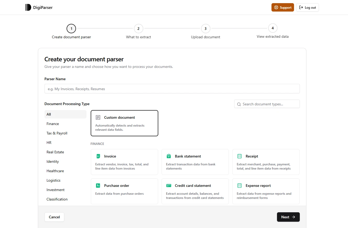 DigiParser: Turn Scanned Customer POs Into a Reviewed Sales Order File: screenshot 1 of 37 from the step-by-step module