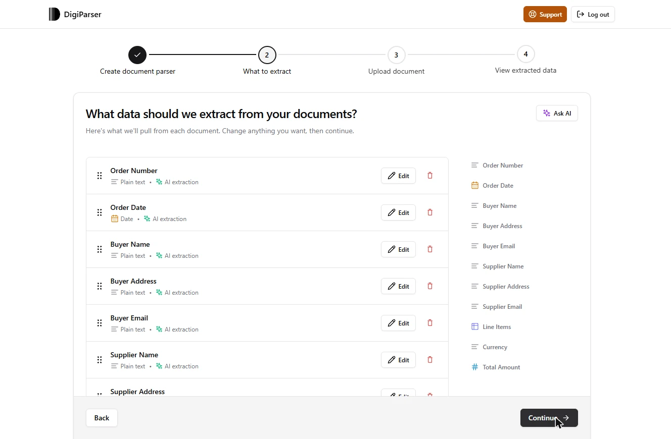 DigiParser: Turn Scanned Customer POs Into a Reviewed Sales Order File: screenshot 4 of 37 from the step-by-step module