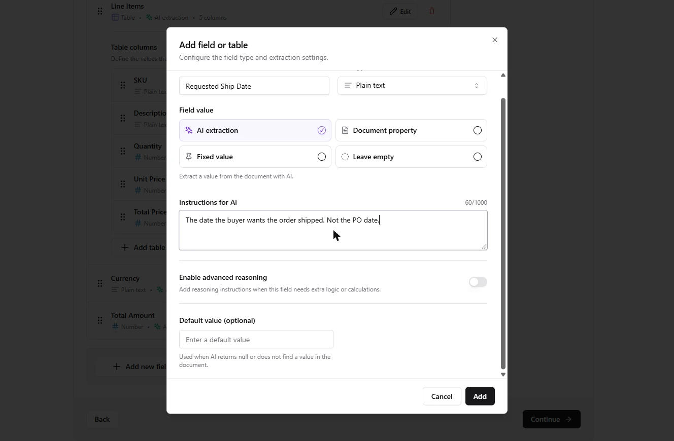DigiParser: Turn Scanned Customer POs Into a Reviewed Sales Order File: screenshot 8 of 37 from the step-by-step module