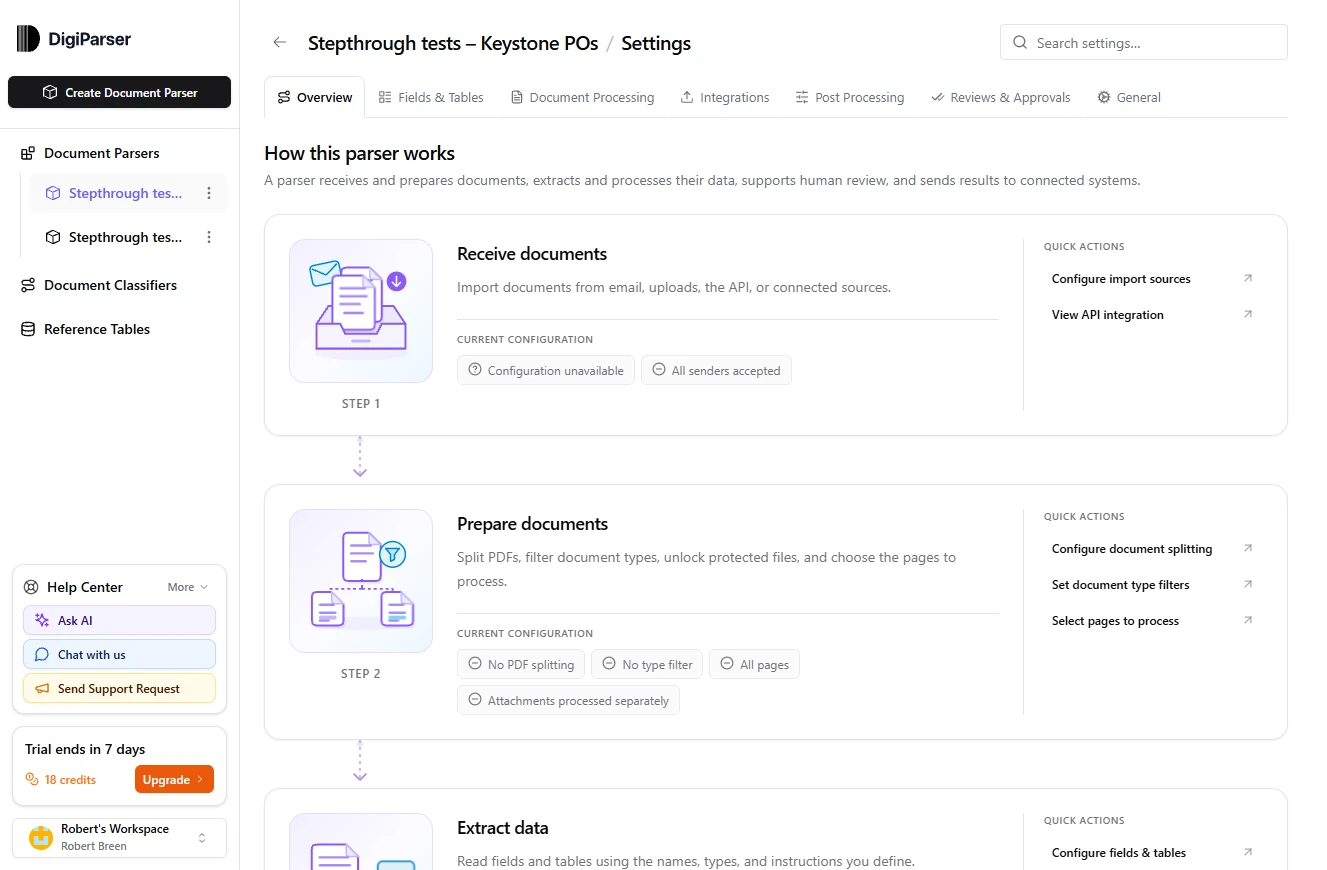 DigiParser: Turn Scanned Customer POs Into a Reviewed Sales Order File: screenshot 15 of 37 from the step-by-step module