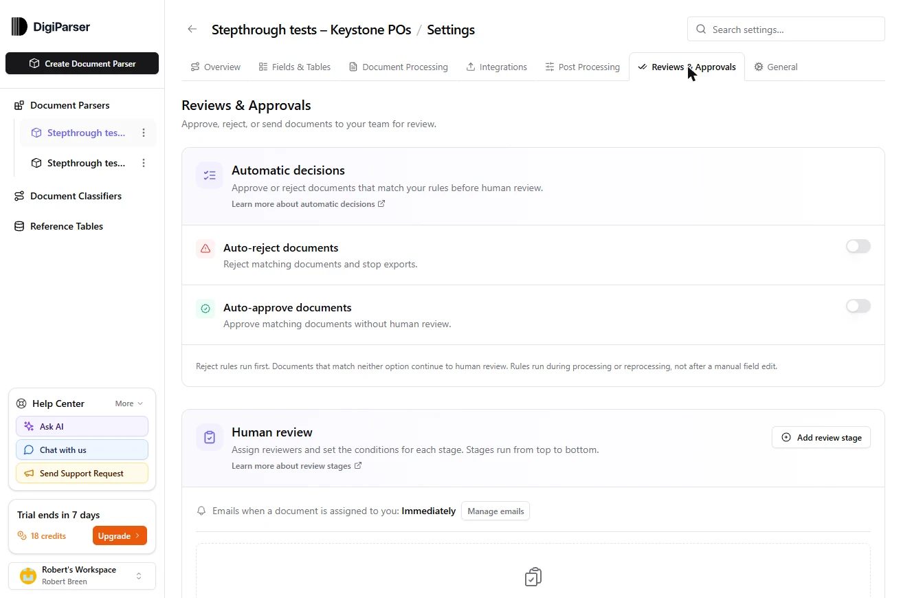 DigiParser: Turn Scanned Customer POs Into a Reviewed Sales Order File: screenshot 16 of 37 from the step-by-step module