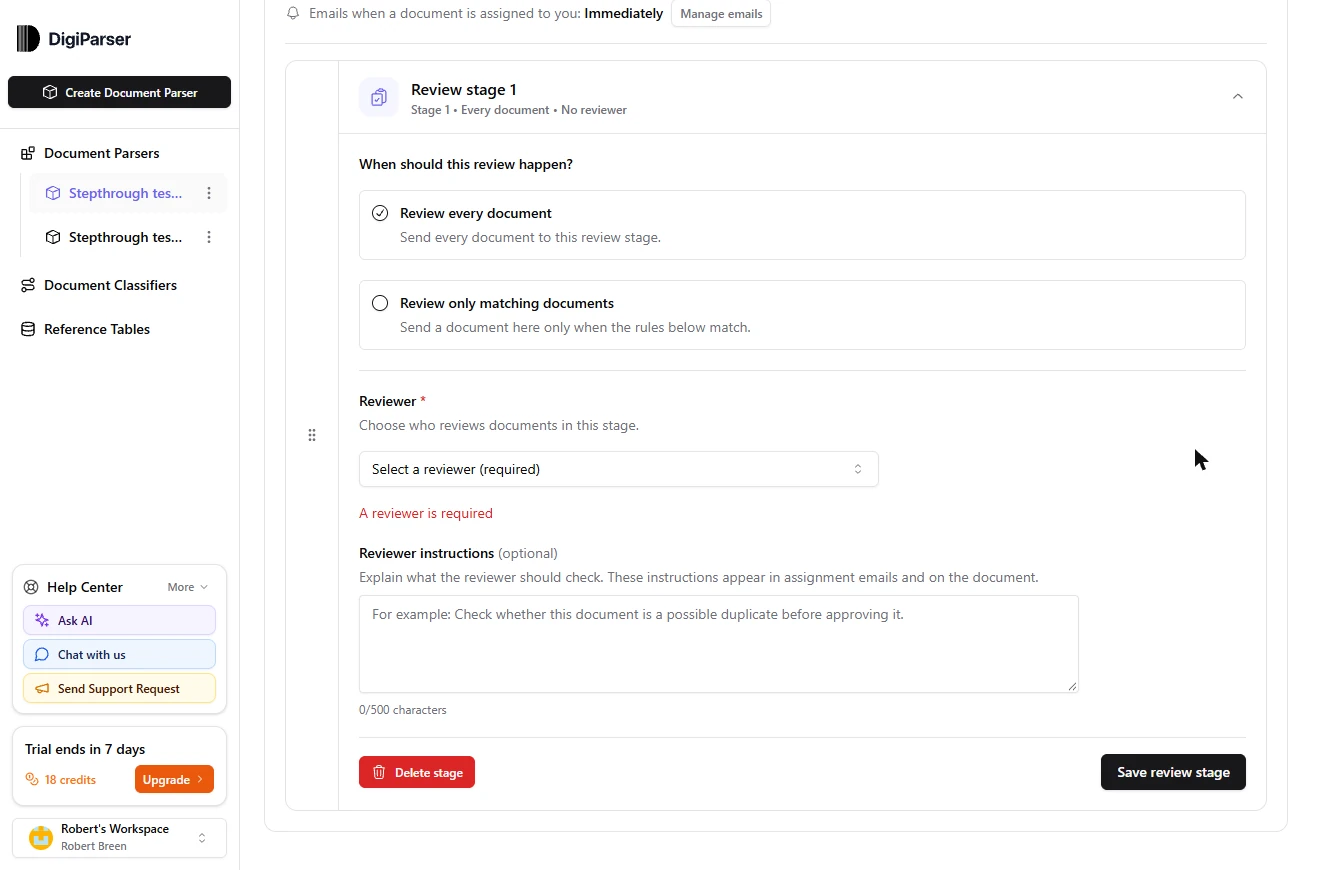DigiParser: Turn Scanned Customer POs Into a Reviewed Sales Order File: screenshot 17 of 37 from the step-by-step module