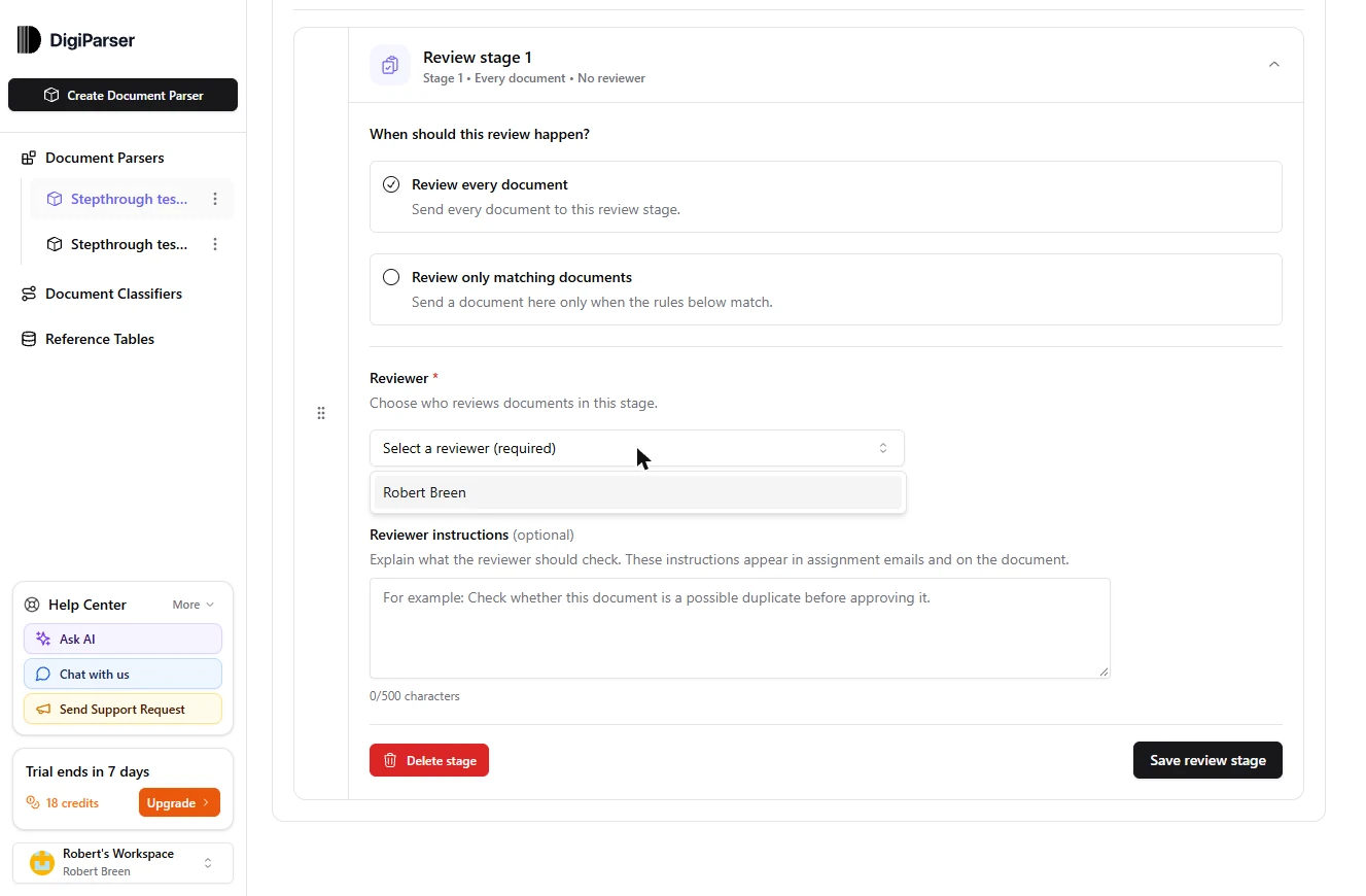 DigiParser: Turn Scanned Customer POs Into a Reviewed Sales Order File: screenshot 18 of 37 from the step-by-step module