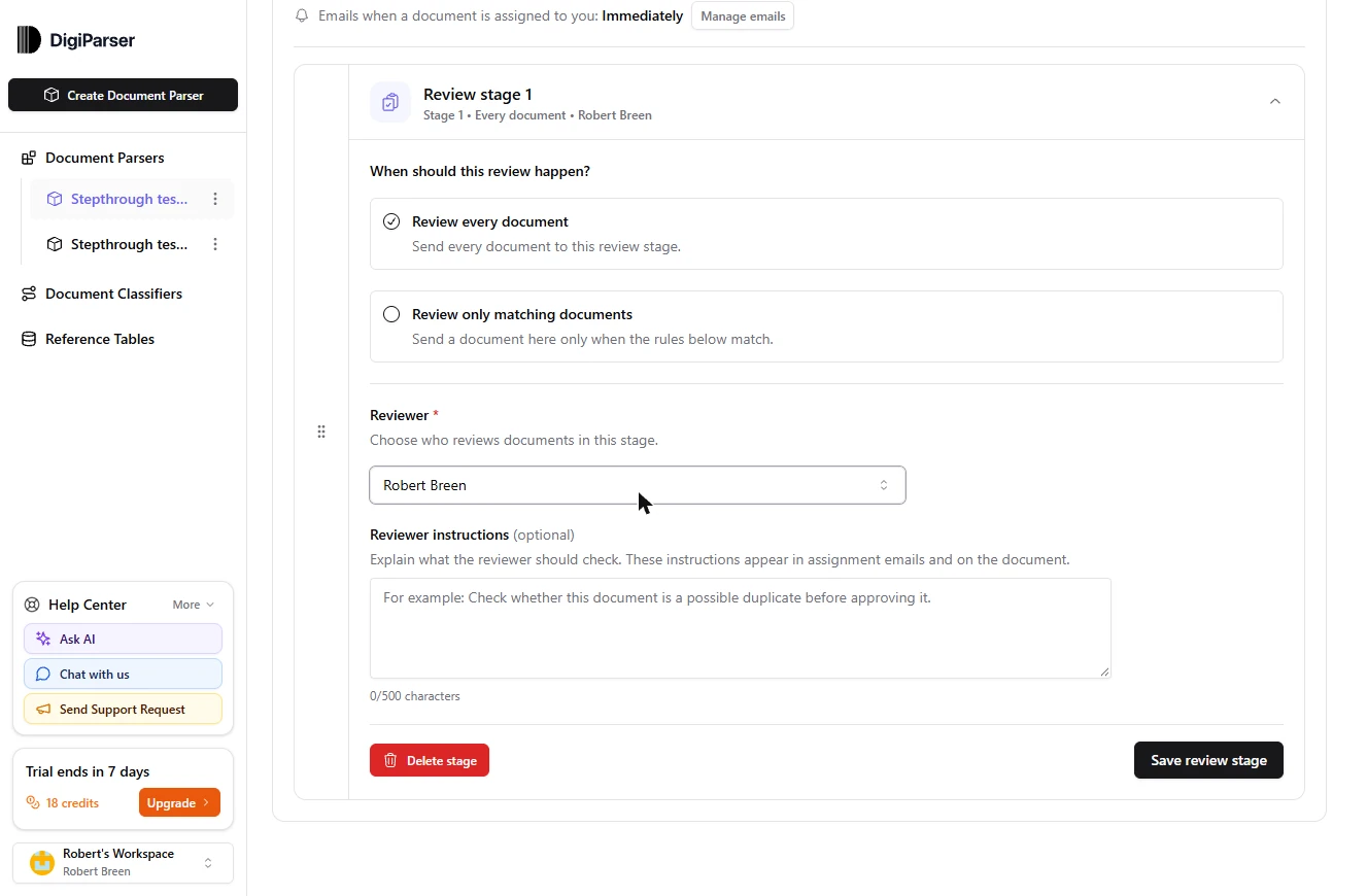 DigiParser: Turn Scanned Customer POs Into a Reviewed Sales Order File: screenshot 19 of 37 from the step-by-step module