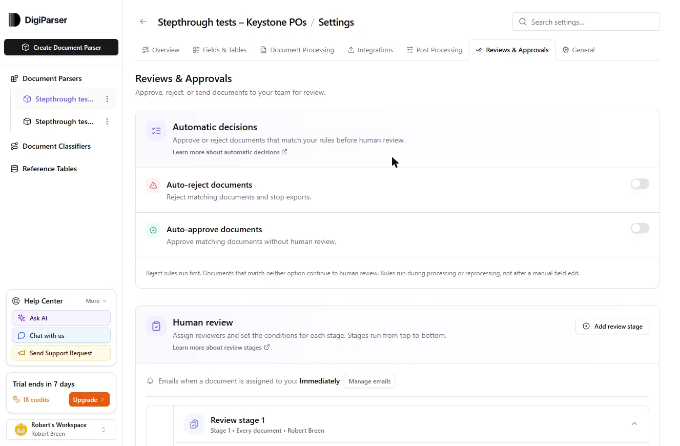 DigiParser: Turn Scanned Customer POs Into a Reviewed Sales Order File: screenshot 21 of 37 from the step-by-step module