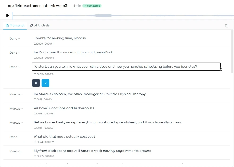 Transgate line editor with the stray word removed