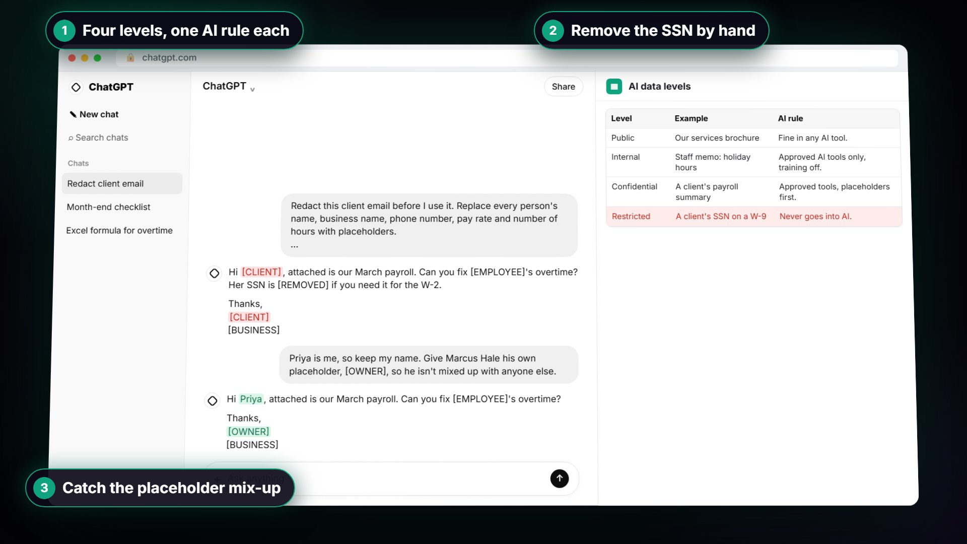 Know What Never Goes into AI: a Four-Level Data Cheat Sheet using ChatGPT: intro video still