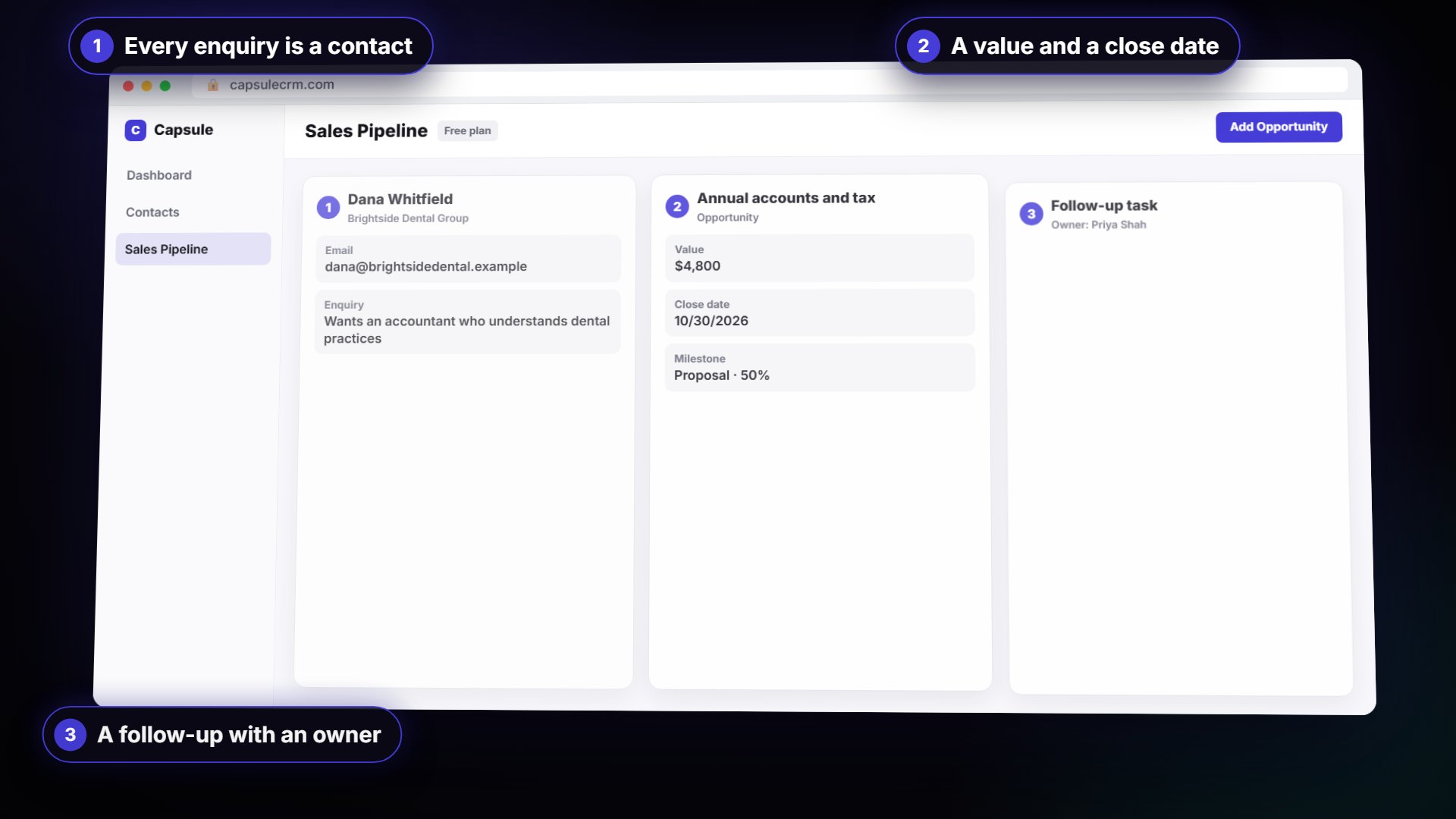 Never Lose a Client Follow-up using Capsule CRM: intro video still