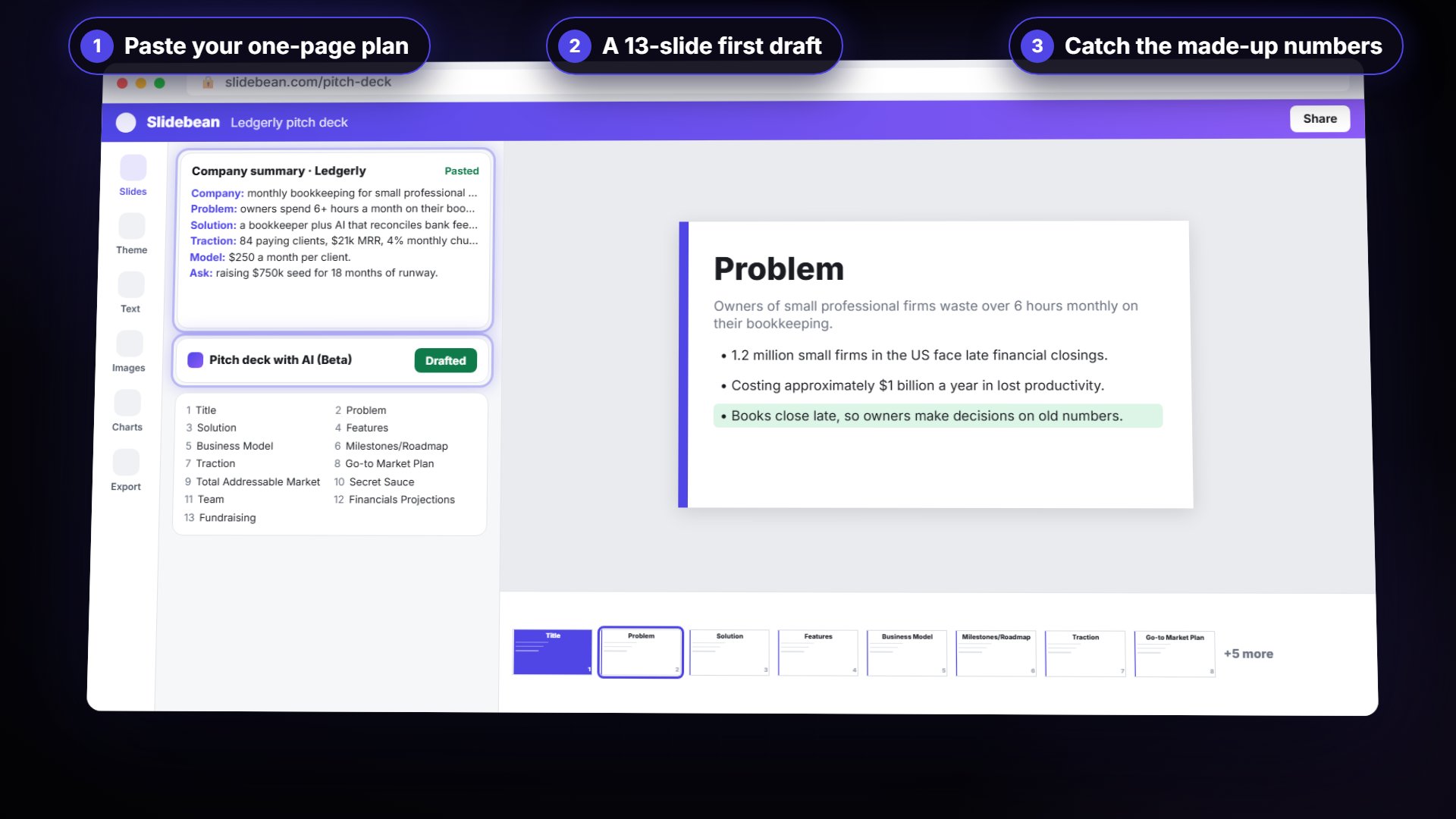 Turn a One-Page Business Plan into an Investor-Ready Deck using Slidebean: intro video still